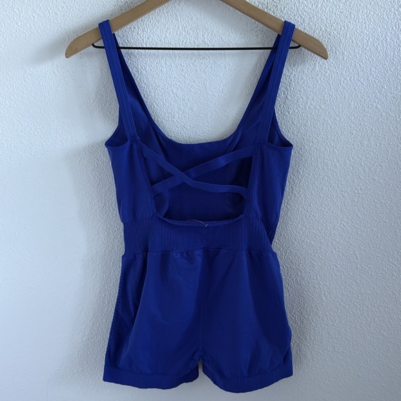 Free People Movement Good Karma Runsie Blue M/L - Picture 4 of 10